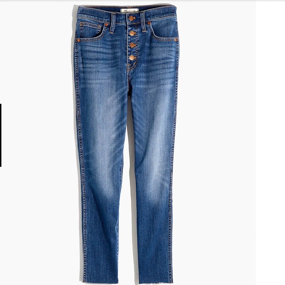 Madewell 10" High-Rise Crop Button Fly Skinny Jean